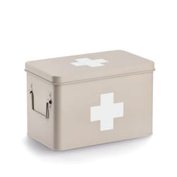 Zeller Present 19241 Boîte de rangement Rectangulaire Métal Beige