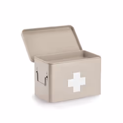 Zeller Present 19241 Boîte de rangement Rectangulaire Métal Beige