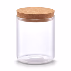 Zeller Present 19686, Boîte universelle, 0,65 L, Verre, Transparent, Couvercle amovible, Rond
