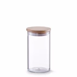 Zeller Present 19976, Boîte universelle, 1 L, Verre, Transparent, Couvercle amovible, Rond