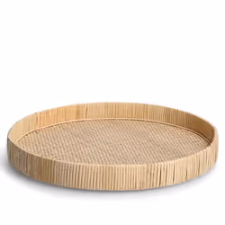 Zeller Present 25171, Rond, Rotin, Beige, 40 cm, 400 mm, 400 mm