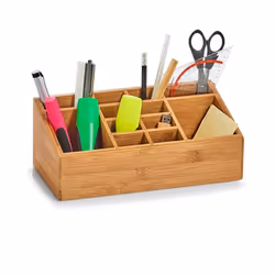 Zeller Present 25385 module de classement de bureau Bambou Bois