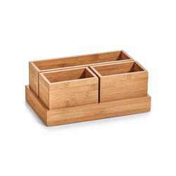 Zeller Present 25387 bac de rangement de bureau Bambou