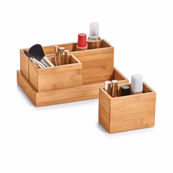 Zeller Present 25387 bac de rangement de bureau Bambou