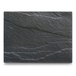 Zeller Present 26257 planche à découper pour cuisine Rectangulaire Verre Anthracite