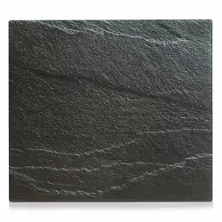 Zeller Present Schiefer, Couvercle du brûleur, Monochromatique, Rectangulaire, Noir, Verre, 560 mm