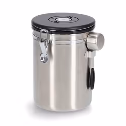 Zeller Present 27368, Boîte à café, 2,7 L, Plastique, Acier inoxydable, Acier inoxydable, Couvercle basculant, Rond