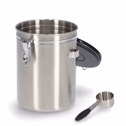 Zeller Present 27368 boîte de rangement pour cuisine Boîte à café 2,7 L Plastique, Acier inoxydable