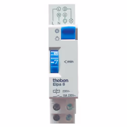 Theben ELPA 8, Bleu, Gris, Analogique, 1 min, 230 V, 50 Hz, 2300 W
