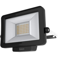 Theben - 1020693 theLeda B20L w bk Projecteur à led de 20 w, rotatif à 360°, 3000 k, blanc chaud