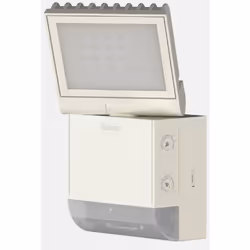 Le Theben theLeda S8-100 WH est un projecteur LED blanc esthétique, interconnectable par fil, avec détecteur de mouvement int ...