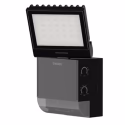 Le theben theLeda S8-100 BK est un projecteur à LED noir esthétique, interconnectable par fil, avec détecteur de mouvement in ...