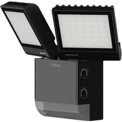 Theben - 1020803 theLeda S17-100 bk Projecteur led i Détecteur de mouvement intégré i noir i 17 w i Montage mural i Couleur de lumière 4000 k i Angle
