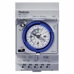 Theben SUL 181 d, Programmateur journalier, Bleu, Gris, Analogique, Thermoplastique, 1 canaux, 15 min