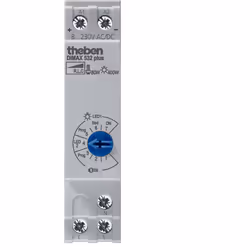 theben 5320001 : télévariateur universel - 400w en incandescence ou 80w en fluocompactes dimmables ou 60 w led dimmables avan ...