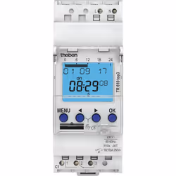 Description générale L'horloge programmable digitale TR 610 Top3 de Theben est conçue pour le contrôle efficace des équipemen ...