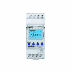 Horloge programmable digitale avec programme hebdomadaire.Date et heure préréglées.Passage automatique à l'heure d'été/hiver. ...