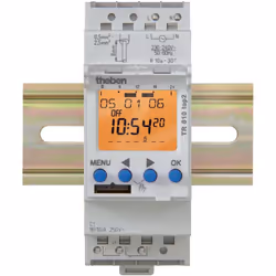 horloge hebdomadaire - 2 contacts no / nf - 24 volts - theben 6104100