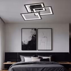 la description carré à la puissance trois ! Les cuboïdes de luminaires au design 3D pourraient facilement devenir le protagon ...