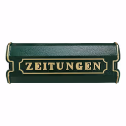 BURG-WÄCHTER 1890 GR, Boîte aux lettres encastrable, Fonte d'aluminium, Vert, 1 pièce(s), 420 mm, 112 mm