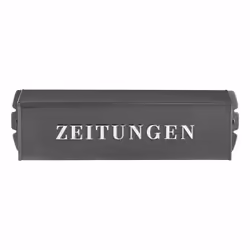 BURG-WÄCHTER 808 E, Boîte aux lettres encastrable, Acier, Gris, 1 pièce(s), 425 mm, 110 mm