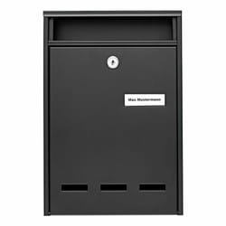 BURG-WÄCHTER Wismar 771 S boîte aux lettres Noir Boîte aux lettres encastrable Acier