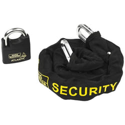 Antivol - BURG-WÄCHTER - SKM 8/90/Ni50 - Chaîne Cémentée 90 cm - Épaisseur 8 mm - Cadenas Inclus