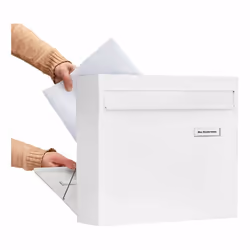 BURG-WÄCHTER Potsdam 878 W boîte aux lettres Blanc Boîte aux lettres encastrable Acier