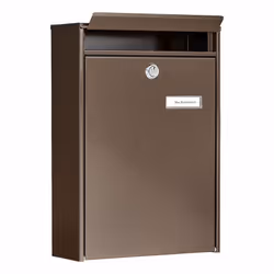 BURG-WÄCHTER Leipzig 777 BR boîte aux lettres Marron Boîte aux lettres encastrable Acier