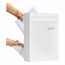 BURG-WÄCHTER Leipzig 778 W boîte aux lettres Blanc Boîte aux lettres encastrable Acier