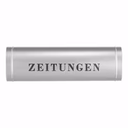 BURG-WÄCHTER 800 SI, Boîte aux lettres encastrable, Plastique, Acier, Argent, 1 pièce(s), 400 mm, 120 mm