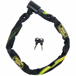 BURG-WÄCHTER 580 90, Antivol à chaîne, Noir, Vert, Jaune, Clé, CE, 900 mm, 6 mm