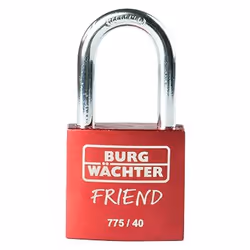 BURG-WÄCHTER 775 40 Friend, Cadenas conventionnel, Verrouillage par clé, Vélo, Clôture, Self-stockage, Verrou de stockage, At ...