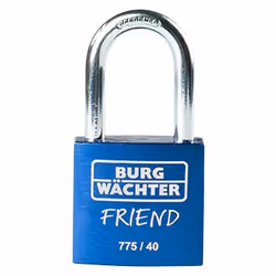 BURG-WÄCHTER 775 40 Friend, Cadenas conventionnel, Verrouillage par clé, Vélo, Clôture, Self-stockage, Verrou de stockage, At ...