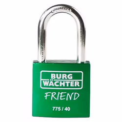 BURG-WÄCHTER 775 40 Friend, Cadenas conventionnel, Verrouillage par clé, Vélo, Clôture, Self-stockage, Verrou de stockage, At ...