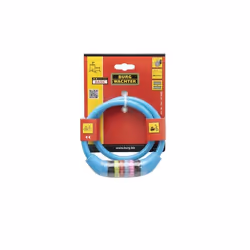 Antivol Kids vélo - BURG WACHTER - 210 C 65 KIDS - Couleur code 65 cm acier 10 mm