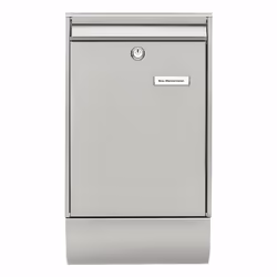 BURG-WÄCHTER Berlin-Set 37770 NI, Boîte aux lettres encastrable, Acier inoxydable, Acier inoxydable, verticale, Clé, 1 pièce( ...