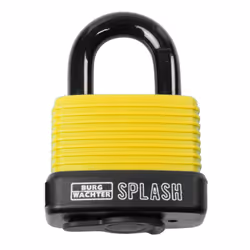 BURG-WÄCHTER Splash 470 45, Cadenas conventionnel, Verrouillage par clé, Noir, Jaune, Aluminium, Plastique, Acier inoxydable, ...