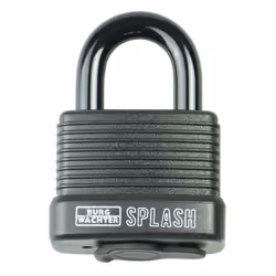 BURG-WÄCHTER Splash 470 45, Cadenas conventionnel, Verrouillage par clé, Noir, Aluminium, Plastique, Acier inoxydable, En for ...