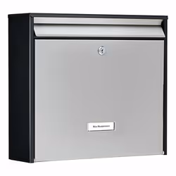 BURG-WÄCHTER Oxford 6877 B+S boîte aux lettres Noir, Acier inoxydable Boîte aux lettres encastrable Acier inoxydable, Acier