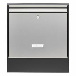 BURG-WÄCHTER Oxford-Set 68770 B+S boîte aux lettres Noir, Acier inoxydable Boîte aux lettres encastrable Acier inoxydable, Acier