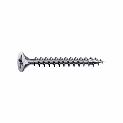 SPAX 1081010350405, Vis, Métal, Bois, Plat, Filetage partiel, Gris