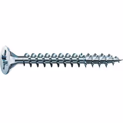 • ø du filetage : 5,0 mm• ø tête : 9,7 mm• Entraînement : PZ 2• Tête fraisée : Raccord à vis de panneaux sur des poutres, cha ...