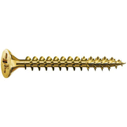 Vis bois Filetage total Tête fraisée Pozidriv® PZ2 Pointe 4CUT Zingué jaune sans chrome 6 yellox 5 x 70 mm Spax