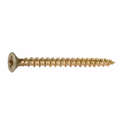 Tête fraisée avec ailettes sous tête Pointe anti fendage (4 cut) Acier zingué Empreinte pozidriv