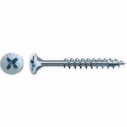 SPAX Tête fraisée, Cruciforme Z, Vis, Zinc, Bois, Tête plate, PH (Phillips), Bleu