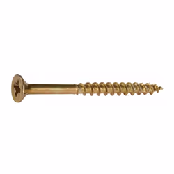 Tête fraisée avec ailettes sous tête Pointe anti fendage (4 cut) Acier zingué Empreinte pozidriv