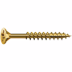 Vis bois SPAX Filetage partiel Tête fraisée Pozidriv® PZ2 Pointe 4CUT Zingué jaune sans chrome 6 YELLOX ◉ Détails : Modèle : ...