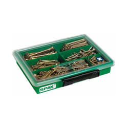 SPAX SPAX Assortiment petit, 245 unités, set de vis avec 7 dimensions, tête fraisée, cruciforme Z, YELLOX - 4000001991039