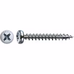SPAX Vis universelle, 4,5 x 20 mm, 1000 pièces, filetage complet, tête demi-ronde, empreinte cruciforme Z2, 4CUT, WIROX - 023 ...